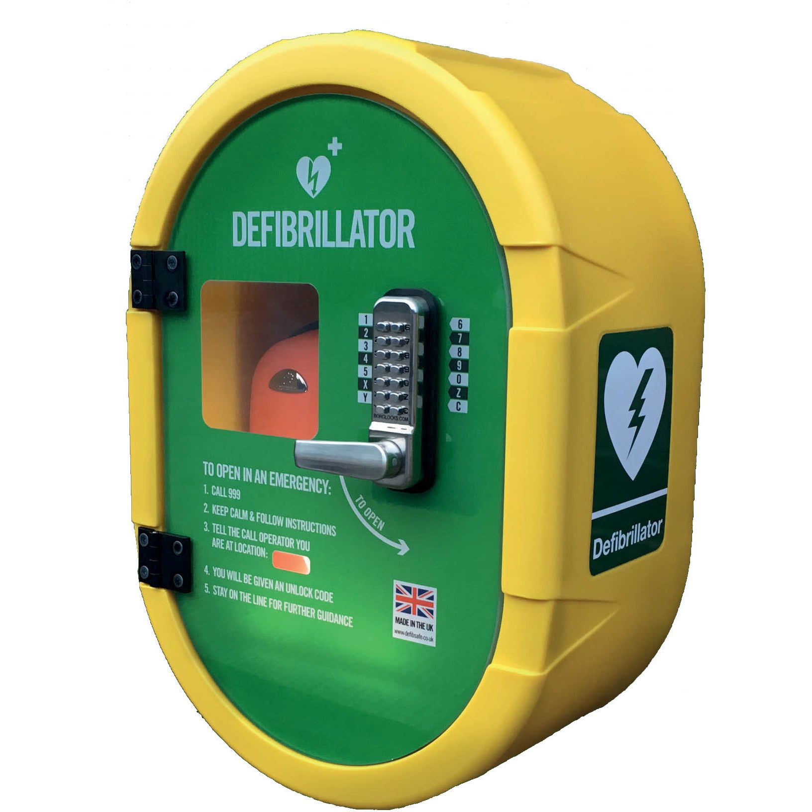 Secure External Defibrillator Cabinet DS2 Locked - Wel Medical