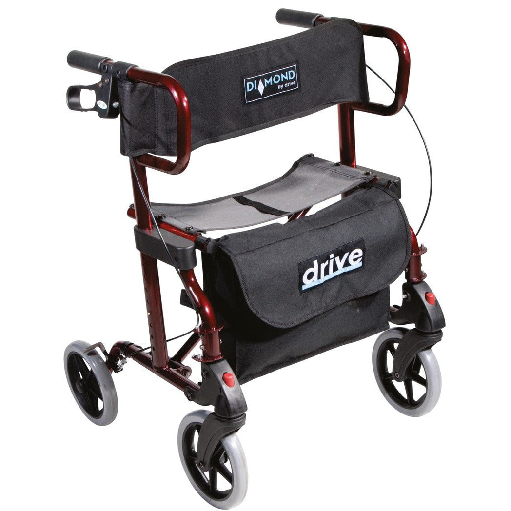 Diamond Deluxe Rollator with Leg Rests - 