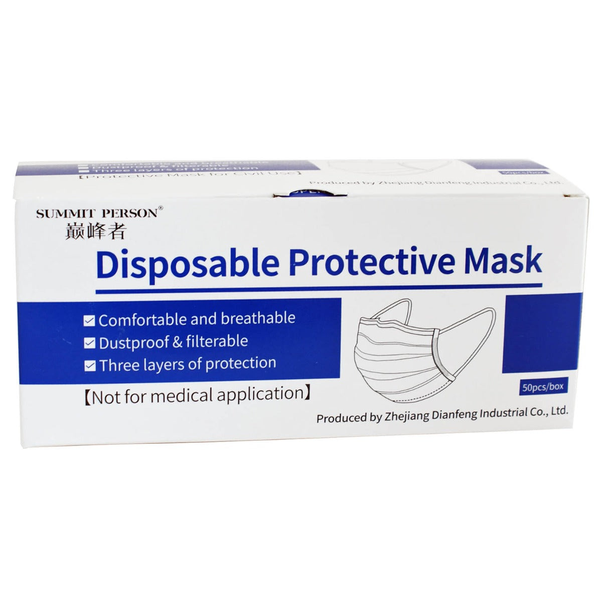 Black Face Masks - Box of 50 – Medisave UK