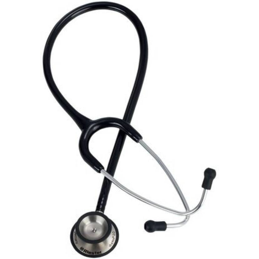 Riester Duplex 2.0 Dual-Head Stethoscope - Black Tubing Steel Chestpie ...