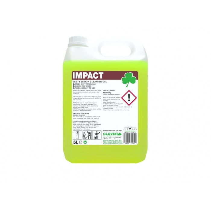 Floor Gel - Impact Lemon - 5ltr - Bunzl Catering Supplies