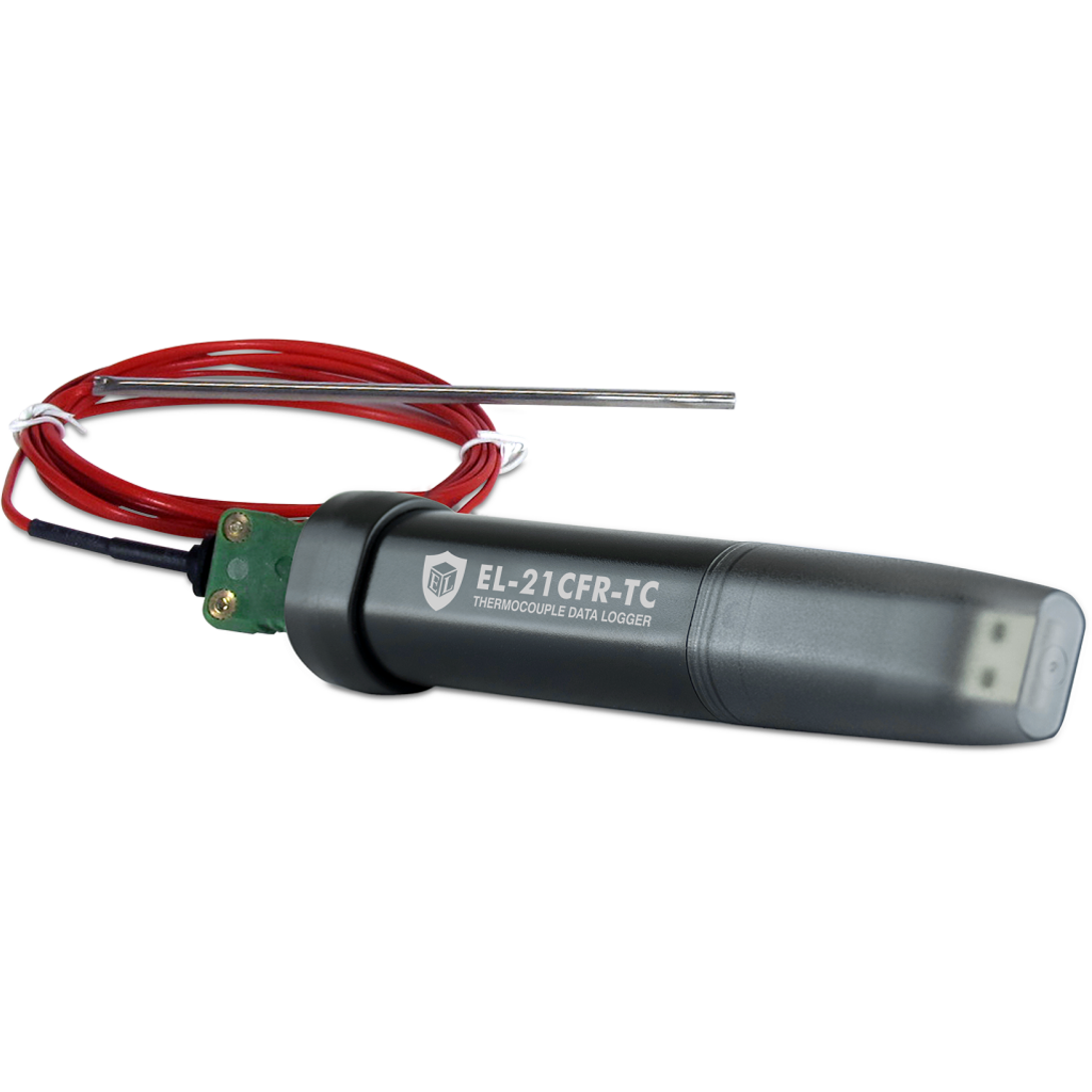 21CFR Compatible K, J, and T-type Thermocouple Data Logger - EasyLog