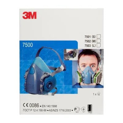 3M Reusable Half Face Mask - Large x 1 - 3M