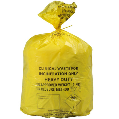 Yellow - Bulk Carriage Bag - Large 90L - Roll of 10 - GV Health