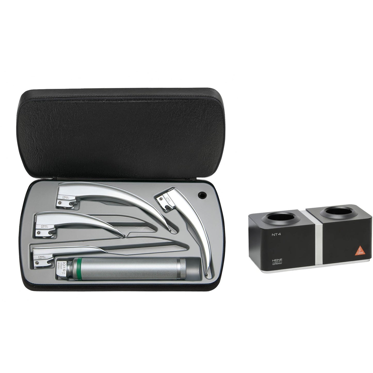 HEINE Classic+ Fiber Optic (F.O.) Laryngoscope Sets - Heine