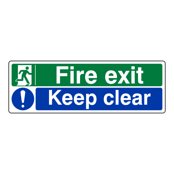 Fire Exit Sign - Keep Clear - Medisigns