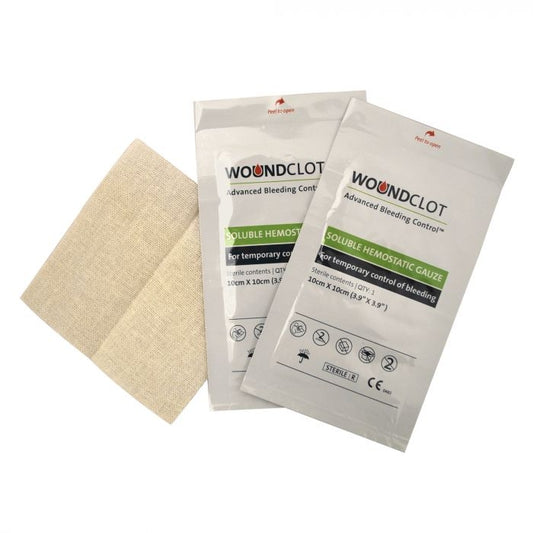 WoundClot ABC Gauze 10cm x 10cm (Single) - WoundClot