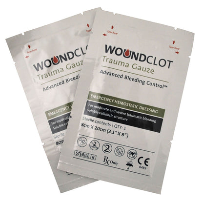 WoundClot Trauma 8 x 20cm (Box Of 10) - WoundClot