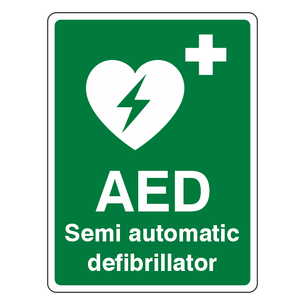 Semi Automatic Defibrillator Sign - Medisigns