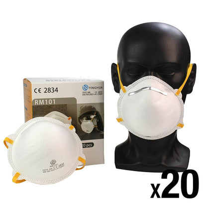 FFP2 Moulded Cup Respirator - 3 Pack