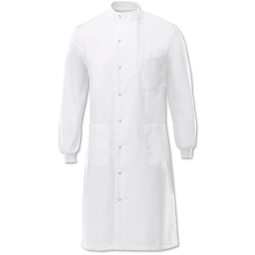 Unisex "Howie" Asymmetrical Stud Front Laboratory Lab Coat - 