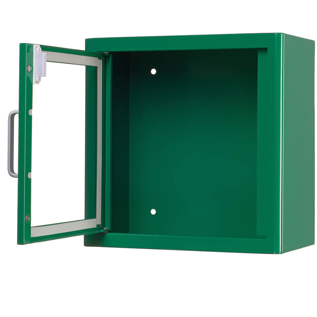 Arky Green Metal Indoor Defibrillator Cabinet WITH alarm - Arky