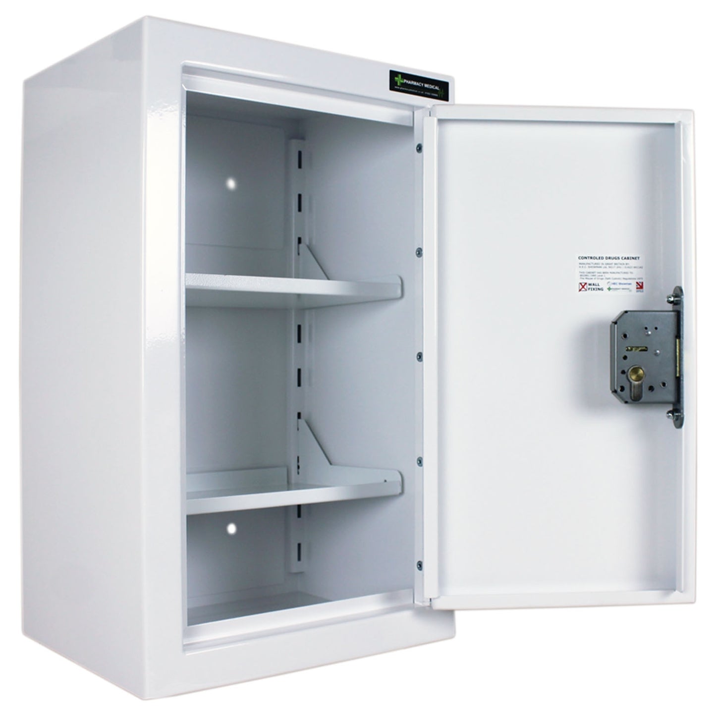 Controlled Drugs Cabinet 550 X 335 X 270mm | 2 Shelves (Adjustable) | R/H Hinge - HEC Cabinets