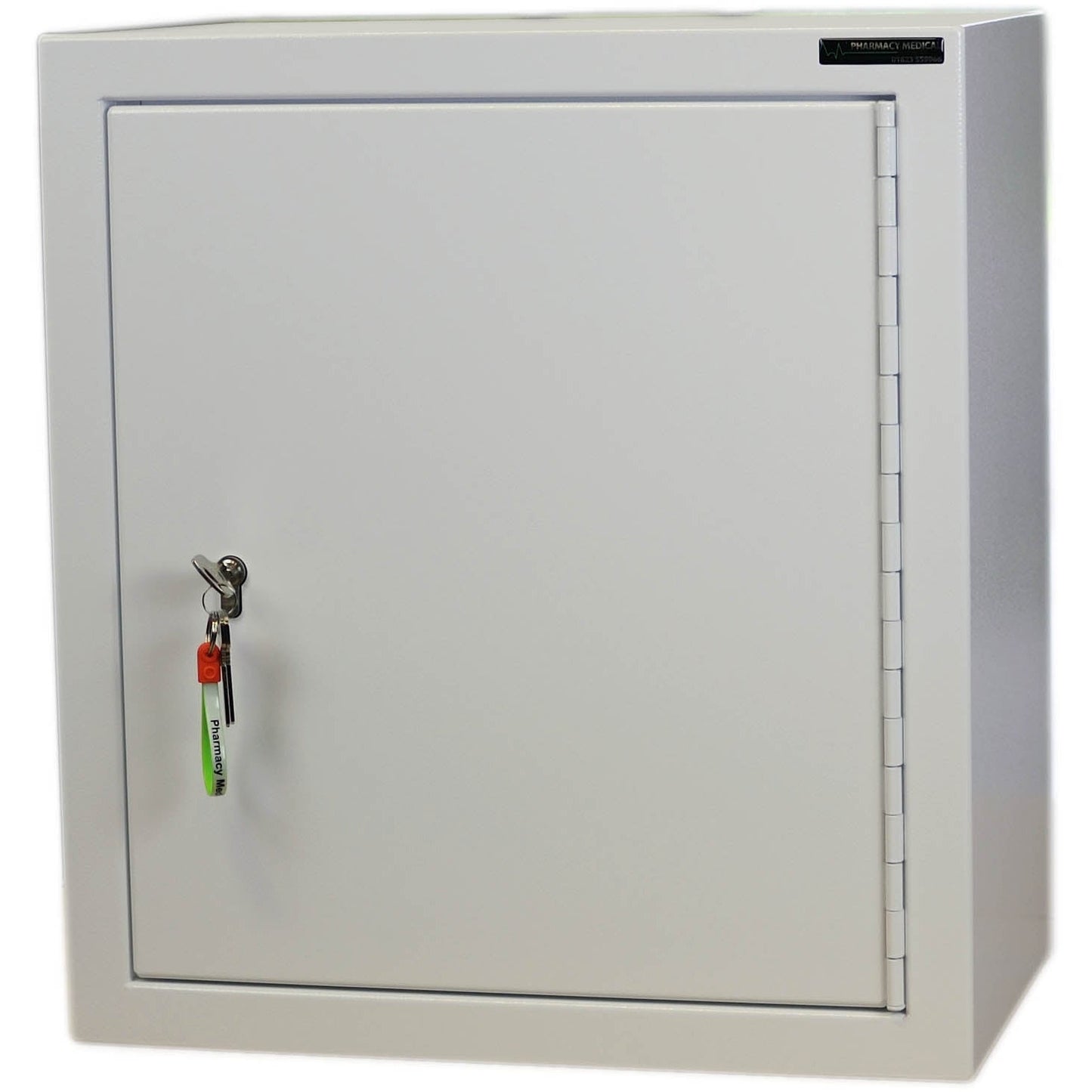 Controlled Drugs Cabinet 550 X 500 X 300mm | 2 Shelves (Adjustable) | L/H Hinge / Warning Light - HEC Cabinets