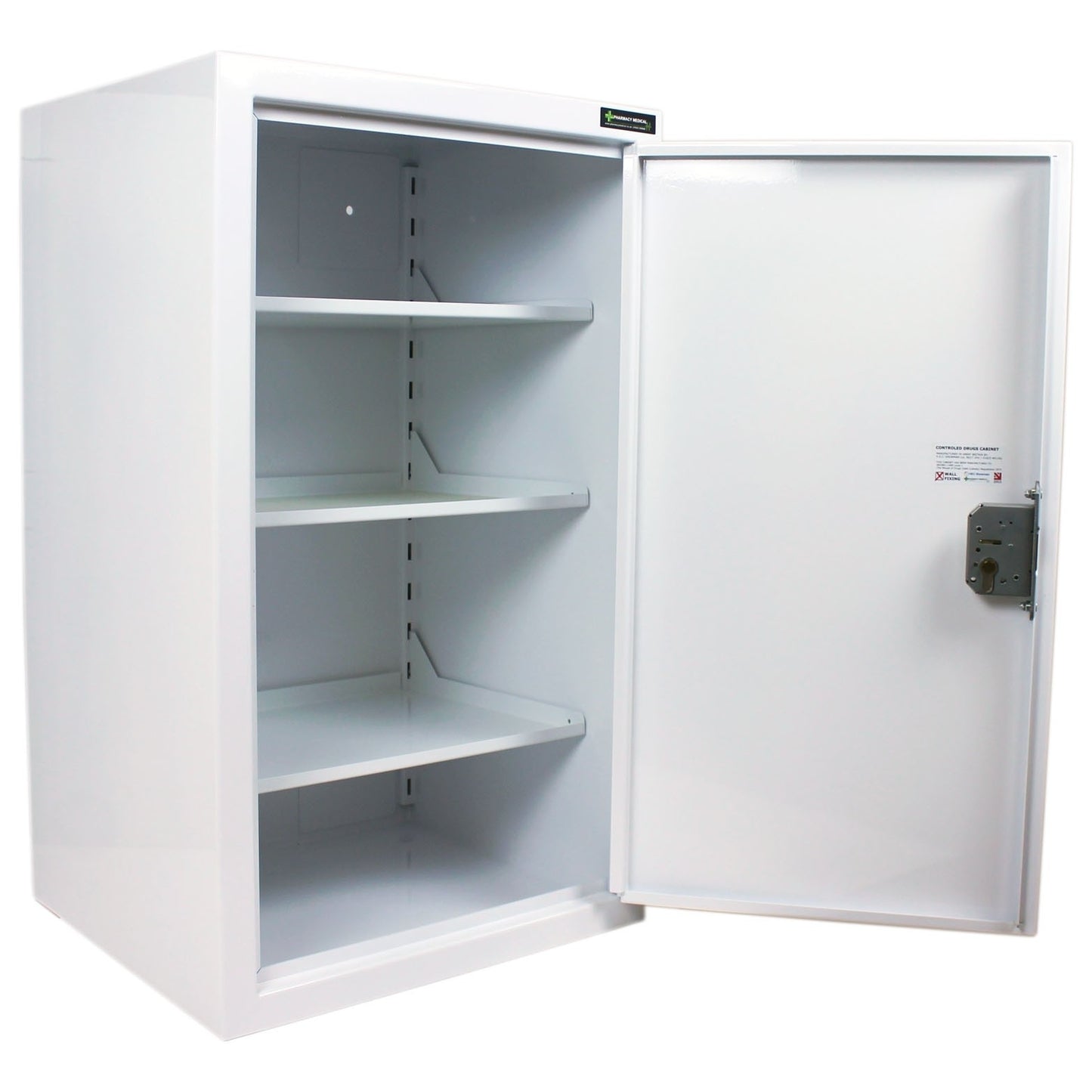 Controlled Drugs Cabinet 850 X 500 X 450mm | 3 Shelves (Adjustable) | L/H Hinge - HEC Cabinets