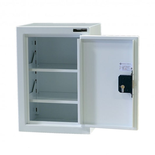 Controlled Drugs Cabinet 500 X 300 X 270mm | 2 Shelves (Adjustable) | Floor + Wall Fixing | L/H Hinge / Warning Light - HEC Cabinets