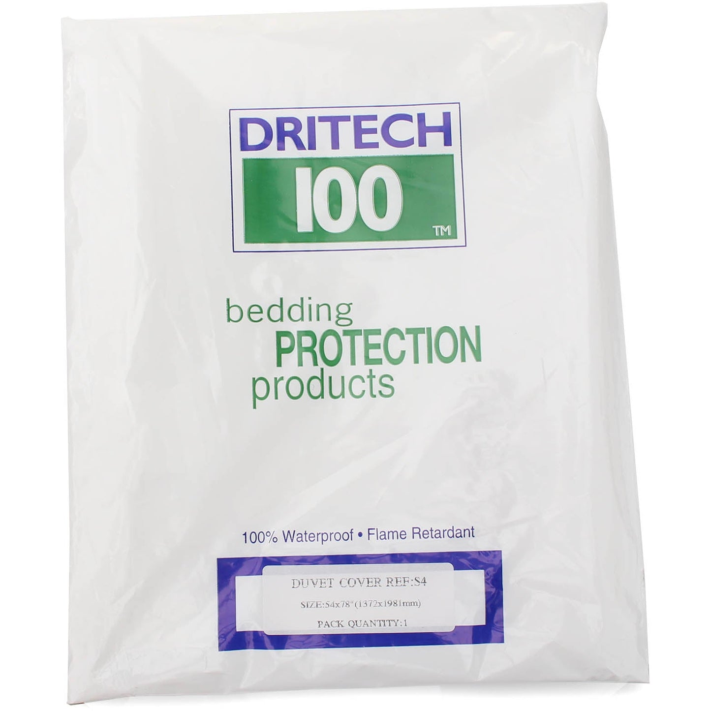 Dritech Waterproof Single Duvet Cover - 54 x 78 Inches - Dritech