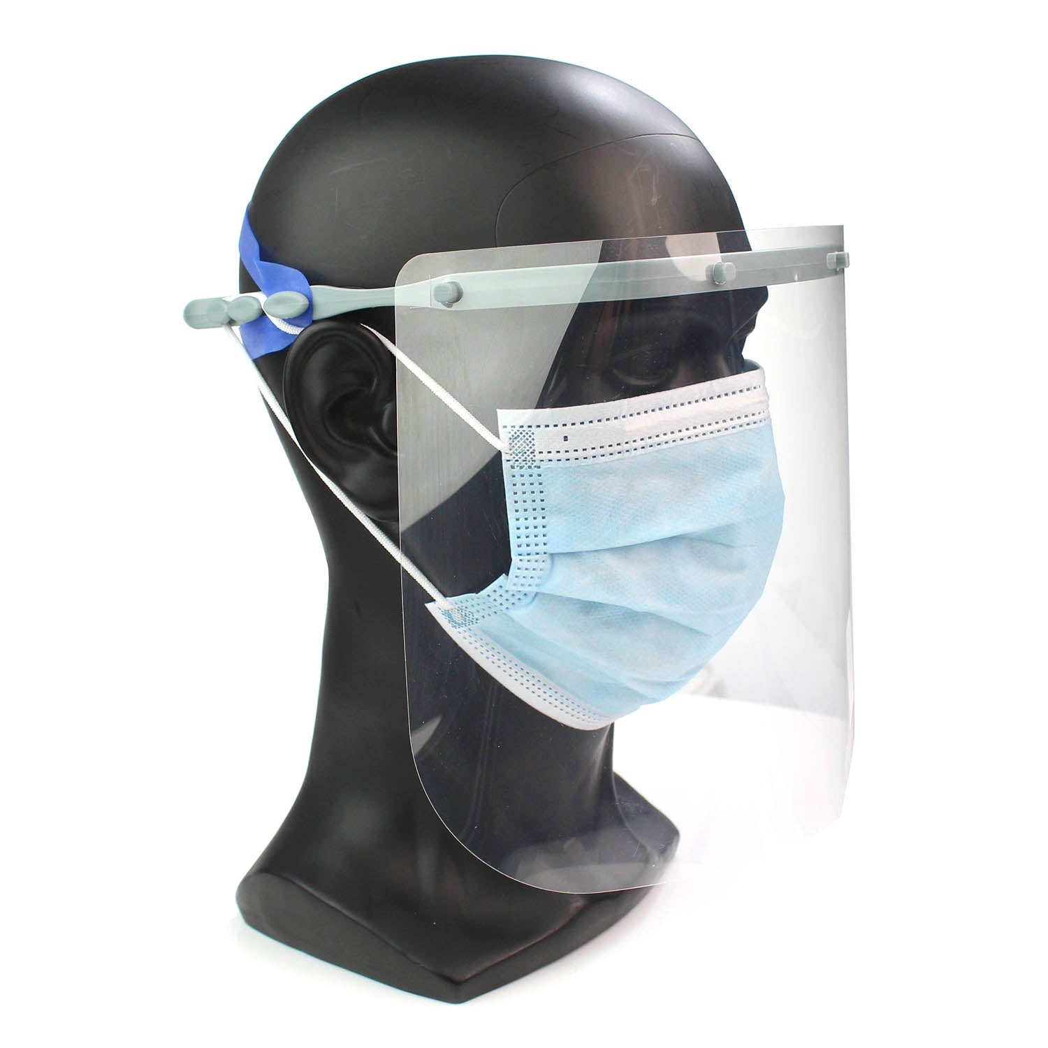 Face Shield x1 - Grey [EN166] [Reusable] [Replaceable Visor] - Sheffshield