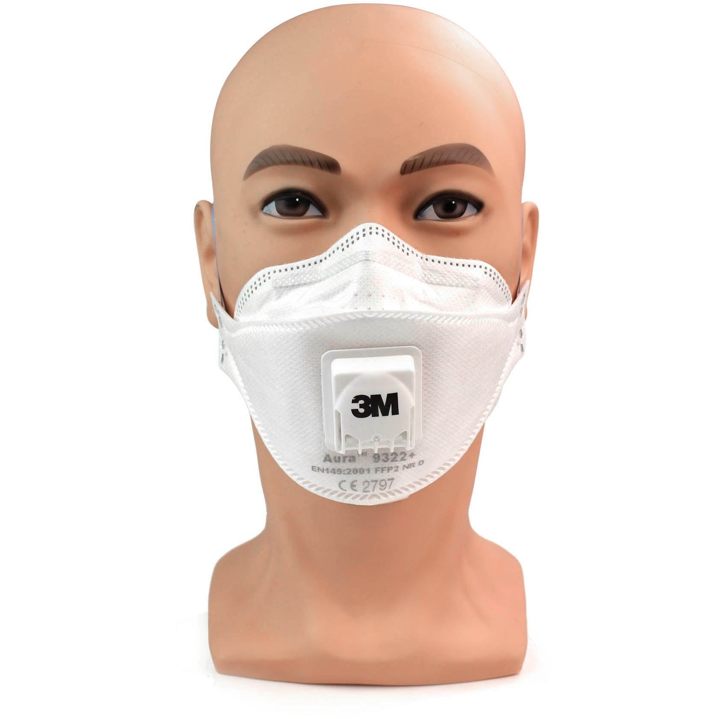 3M™ Aura™ 9322+ FFP2 Valved Respirator Face Mask - 3M