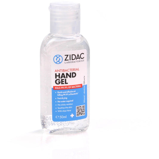 Zidac 70% Alcohol Hand Gel - 50ml - Hospital Grade