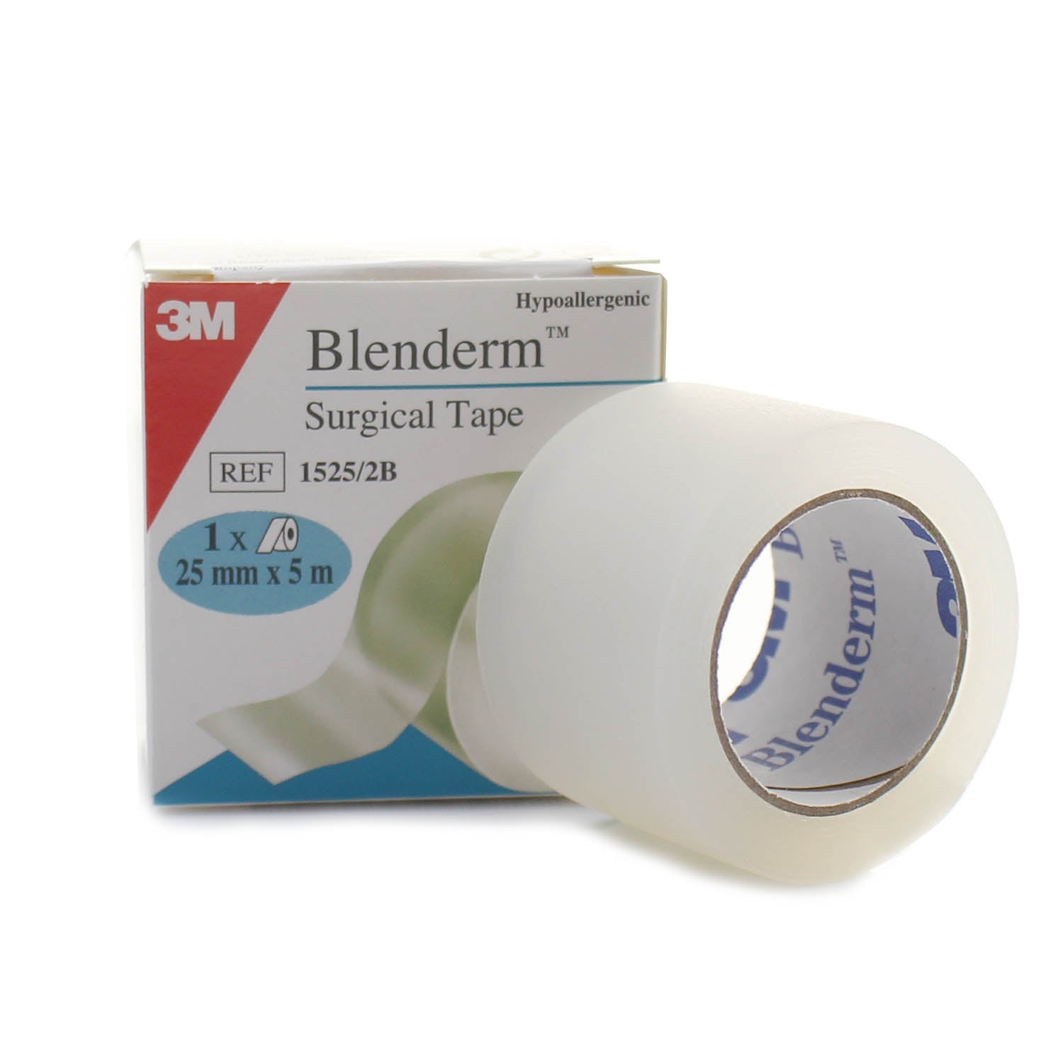 3M™ Blenderm Clear Occlusive Surgical Tape DTS 2.5cm x 5 Box of 12 - 3M