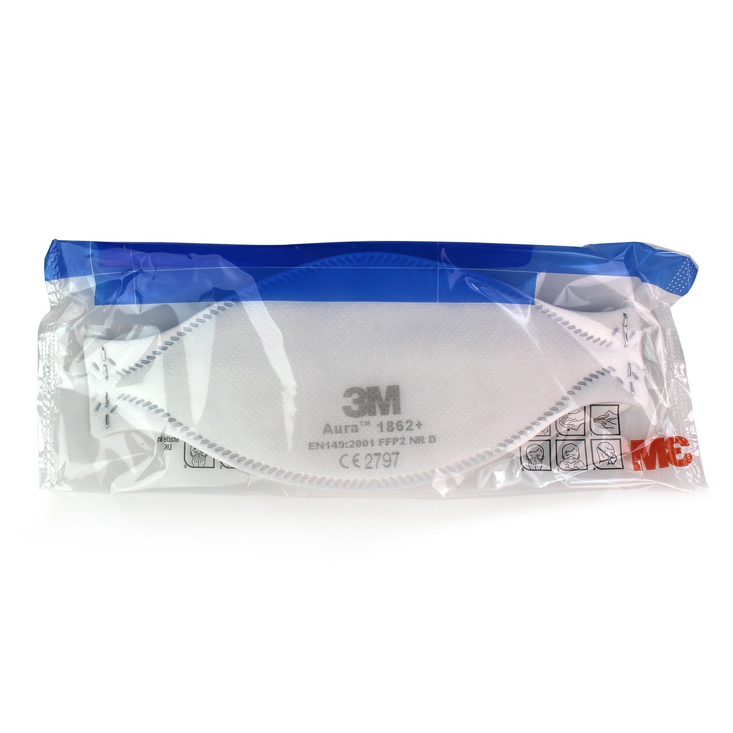 3M™ Aura™ FFP2 Healthcare Respirator Mask 1862+ - Type IIR - 3M