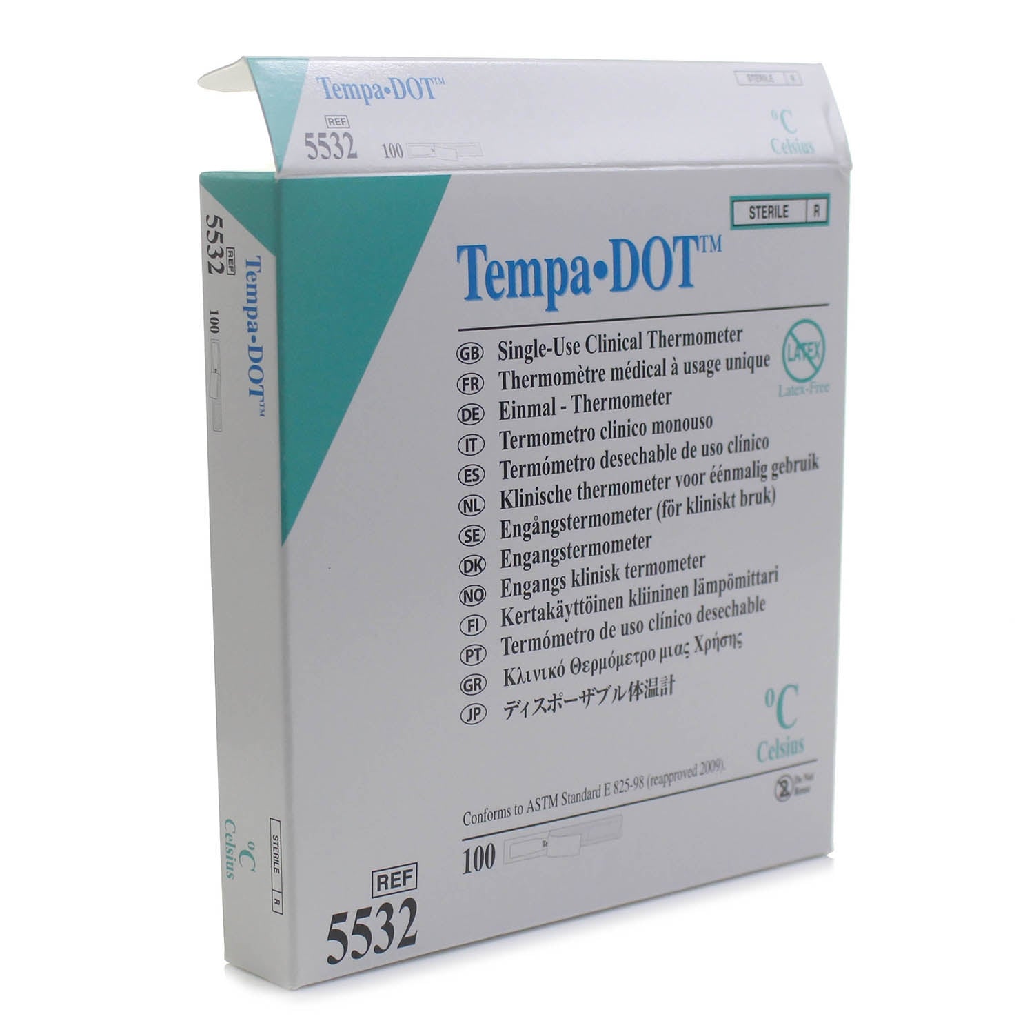 Tempa-Dot Single-Use Clinical Thermometers - Sterile (100-ct)