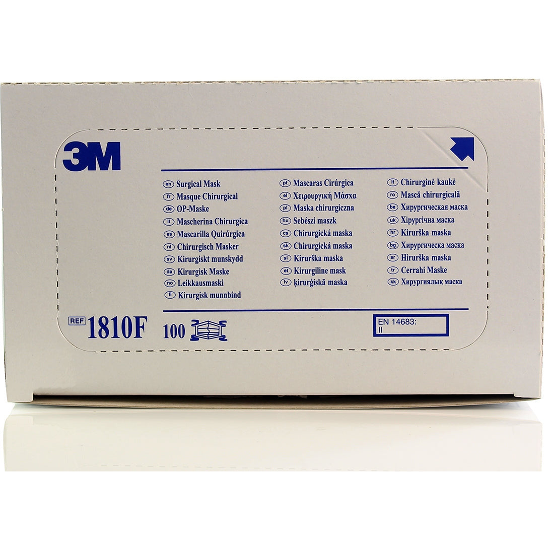 3M™ Tie-On Fluid Resistant Surgical Mask Type II 1810F - Box of 100 - 3M