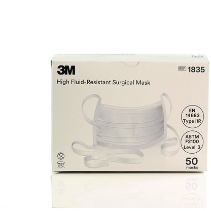 3M™ High Fluid Resistant Surgical Mask - Type IIR - 1835 - 3M