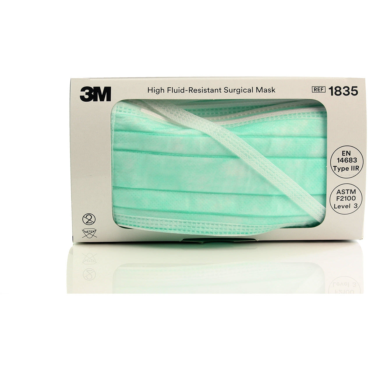 3M™ High Fluid Resistant Surgical Mask - Type IIR - 1835 - 3M