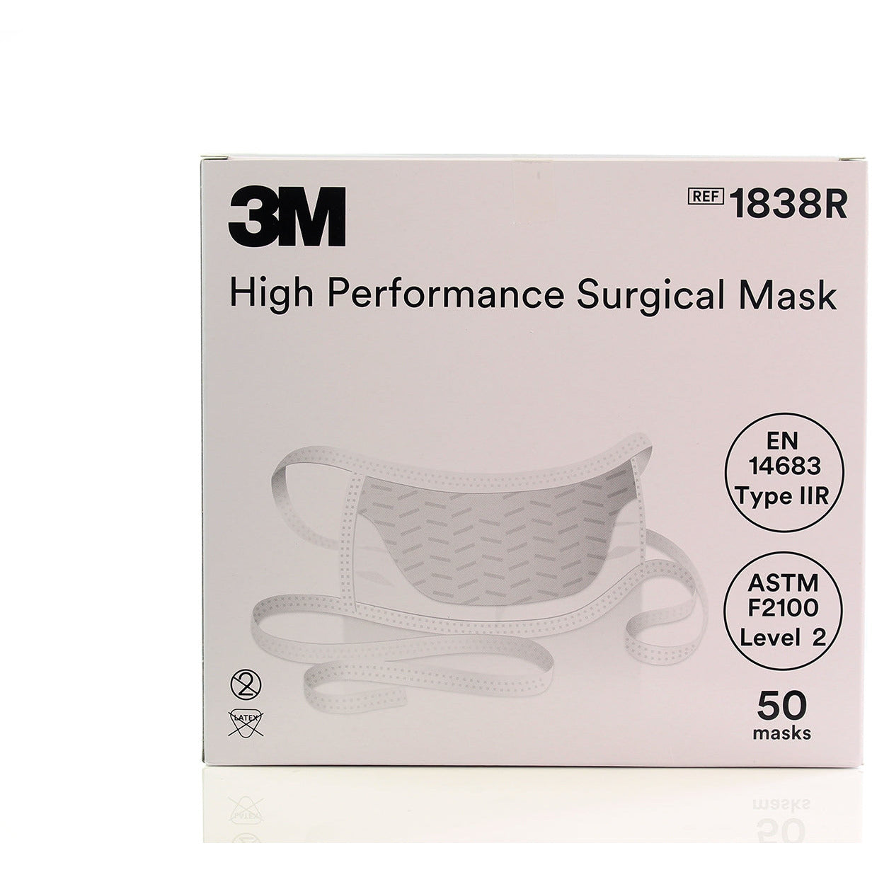 3M™ High Performance Surgical Mask - Type IIR - 1838R - 3M