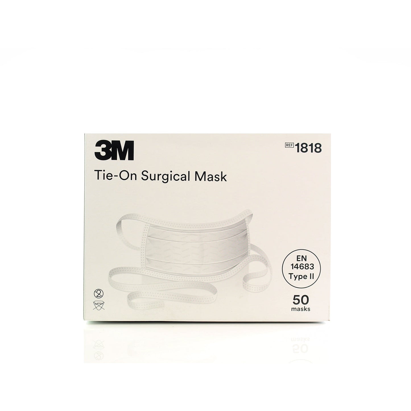 3M™ Tie-On Surgical Mask - Type II - 1818 - Box of 50 - 3M