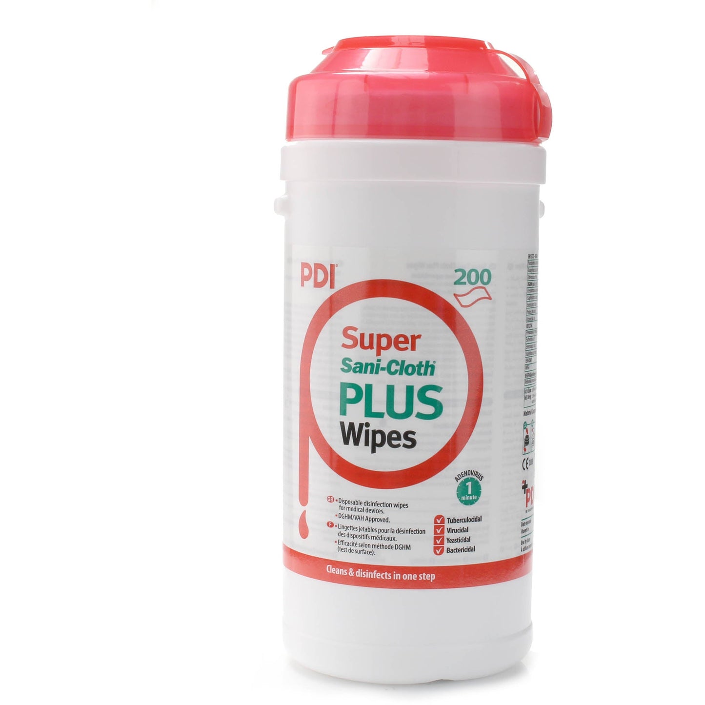 Super Sani-Cloth Plus Disinfectant Wipe - Tub of 200 - 