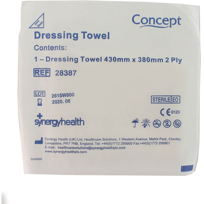 Dress Towel 43 x 38cm - 2ply - Vernacare