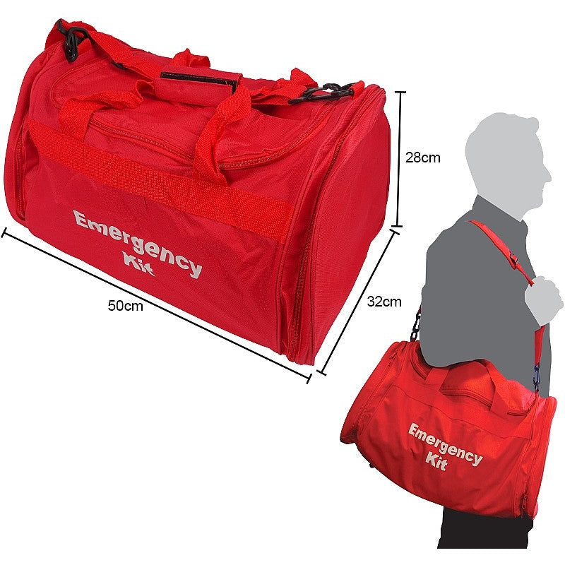 Emergency Trauma Kit in Red Emergency Bag - Safety First Aid