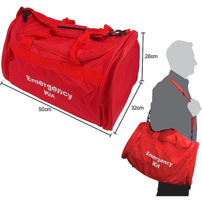 Emergency Trauma Kit in Red Emergency Bag - Safety First Aid