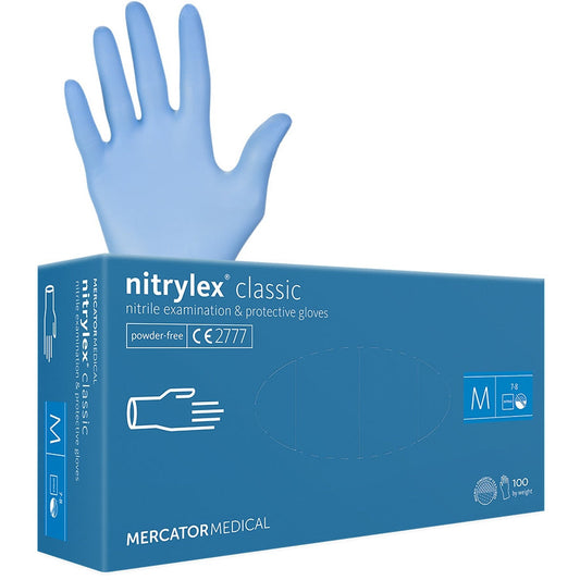 Nitrile Gloves Medical Grade Cat III PPE - Box Of 100 - 