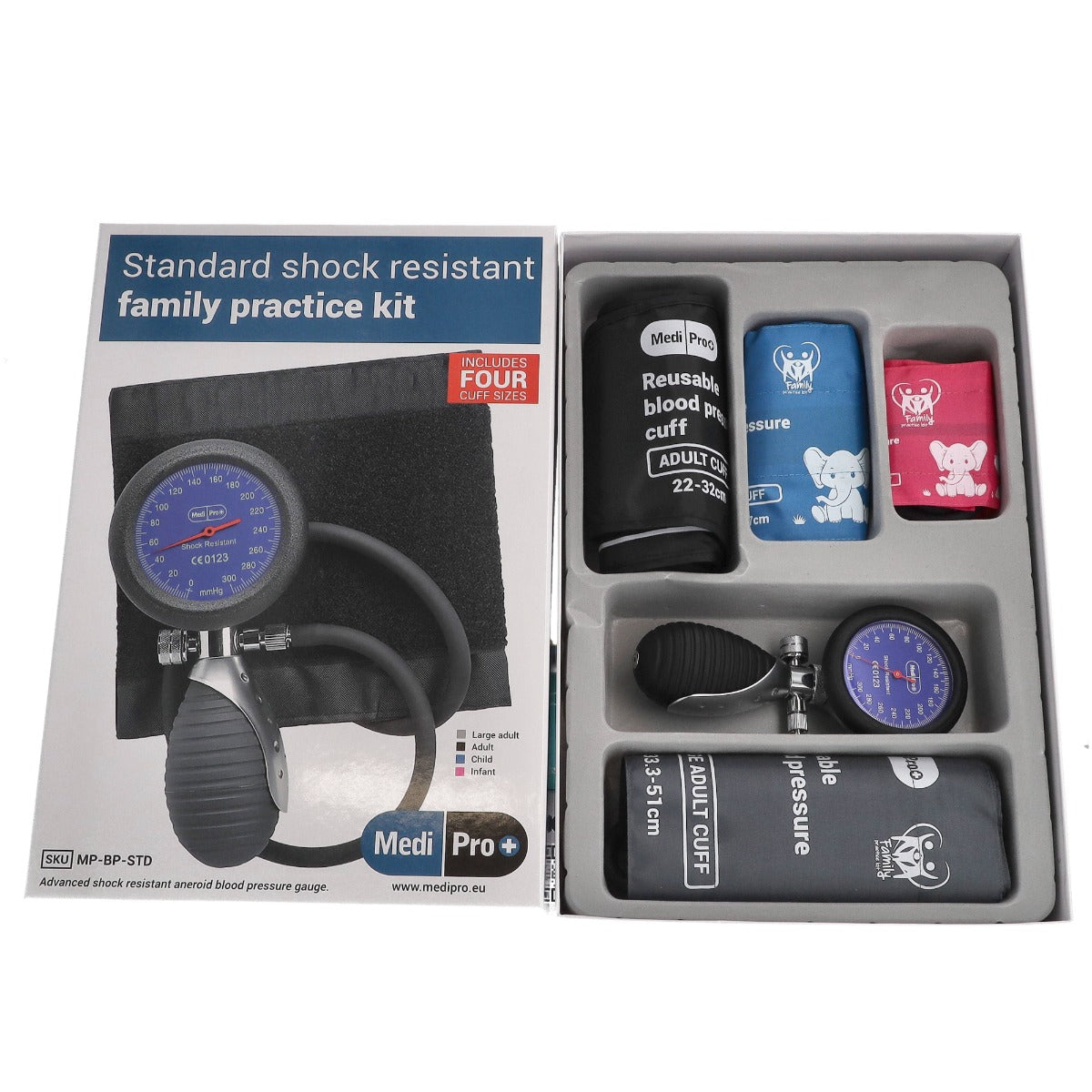 MediPro Sphygmomanometer With Adult & Child Cuffs - MediPro