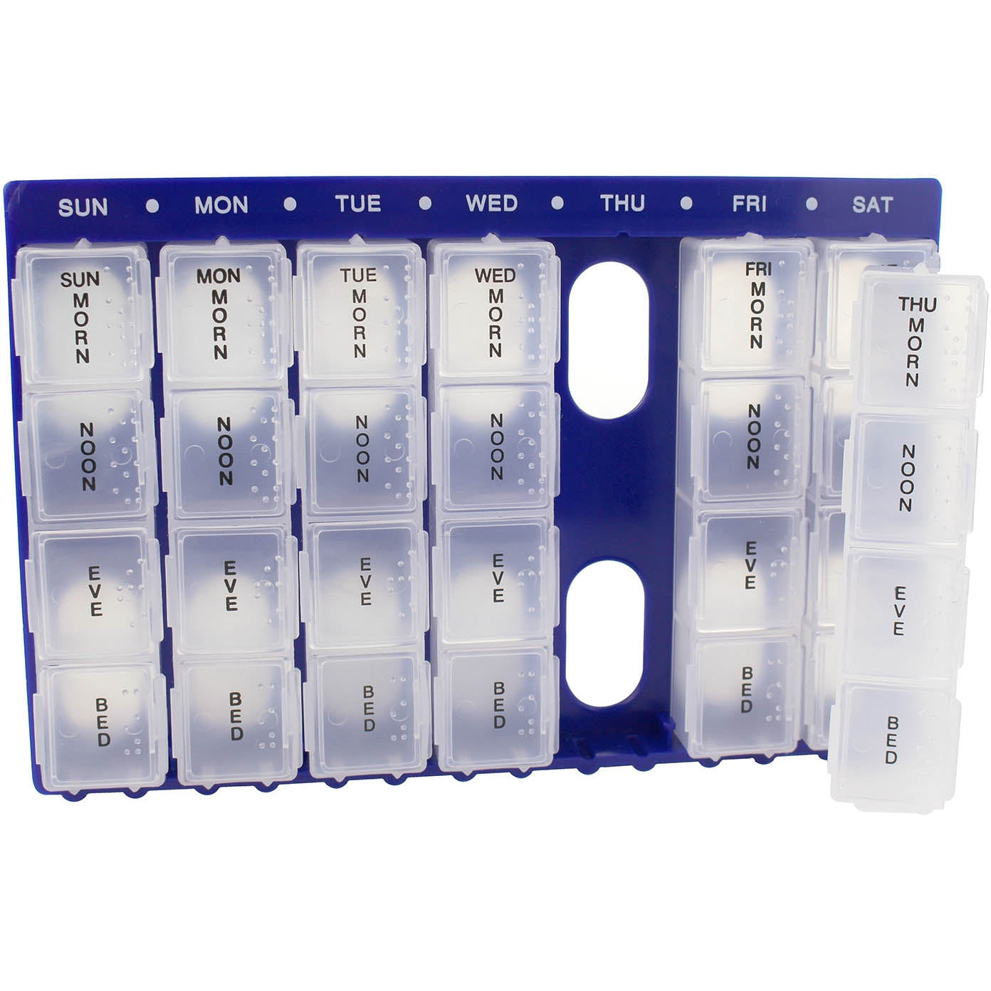 Pill Organiser 28 Comp Tray Weekly - Medisave UK