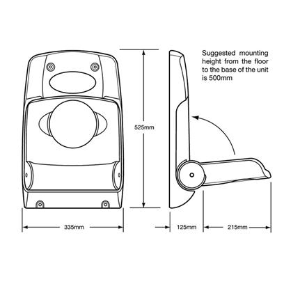 Wall Mounted Stay-Safe Baby Seat - 