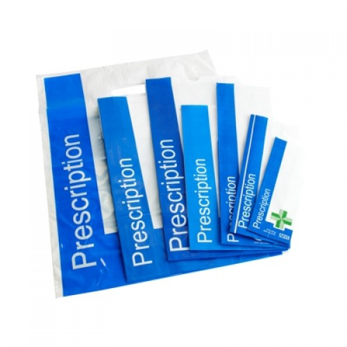 Paper NHS Prescription Bag - 318 x 152 + 102mm - Case of 1000 - Denward