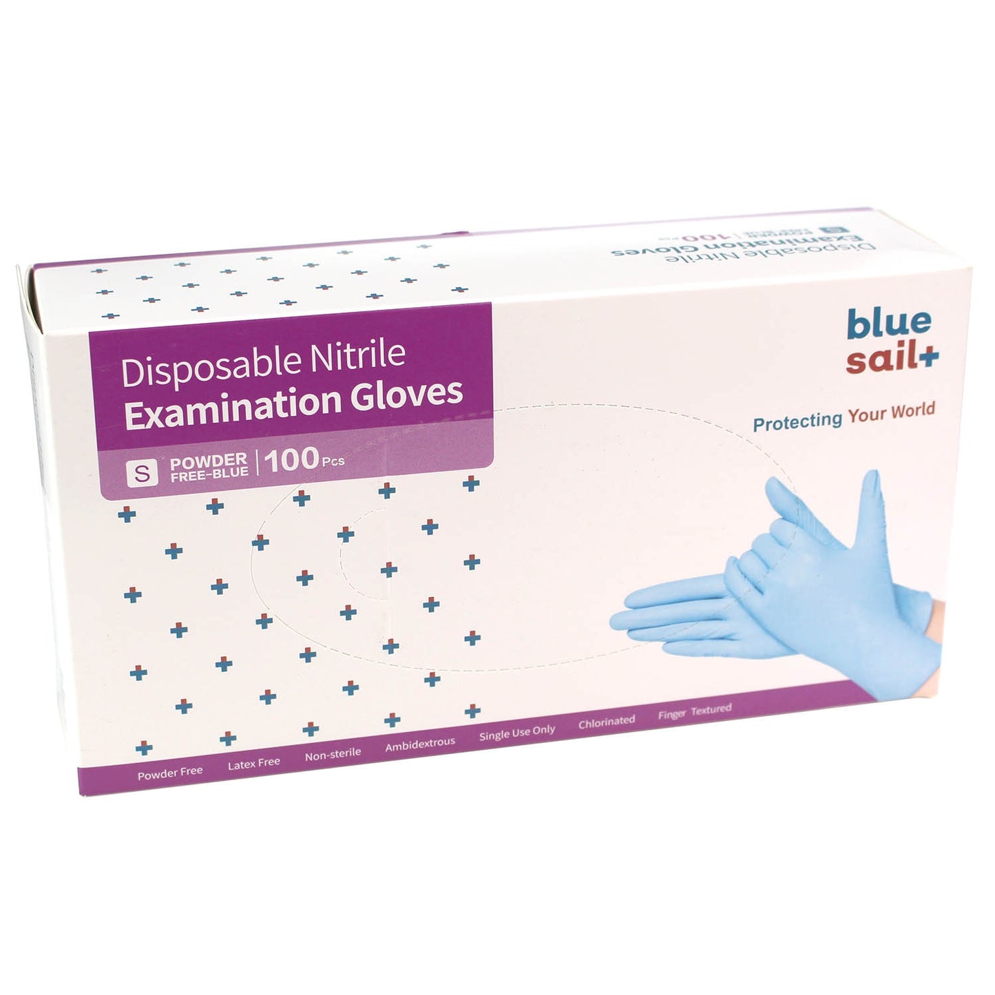 Nitrile Gloves, Powder Free - Box Of 100 - Small - Discontinued