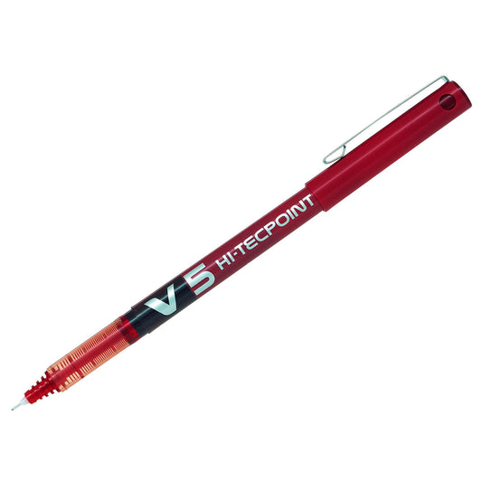 Pilot V5 Rollerball 0.3mm Red 100101202 pack of 12 - Pilot