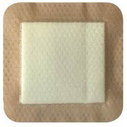 Hydrophilic Foam Dressing with Soft Silicone Wound Contact Layer & Border 10cm x 10cm – Box of 10 - CLEARANCE - Short Dated 11/2024