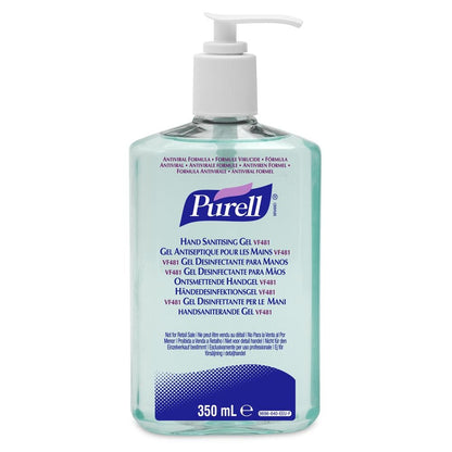 Purell Antibacterial Hand Cleaner Sanitising Gel 350ml Pump VF481 Single - Purell