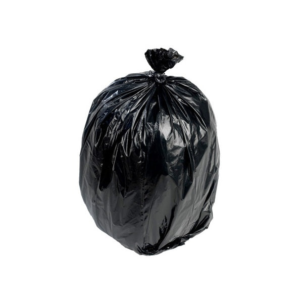 Black refuse sacks - Pack of 200 [Bin Bags] - Bunzl Catering Supplies