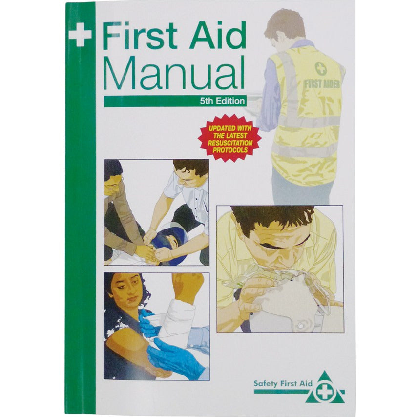 First Aid Manual, Workplace (Green) – Medisave UK