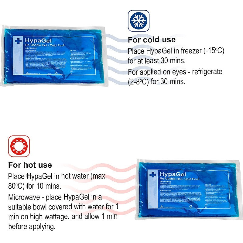 HypaGel Hot/Cold Pack Standard, Pack of 3 - Safety First Aid