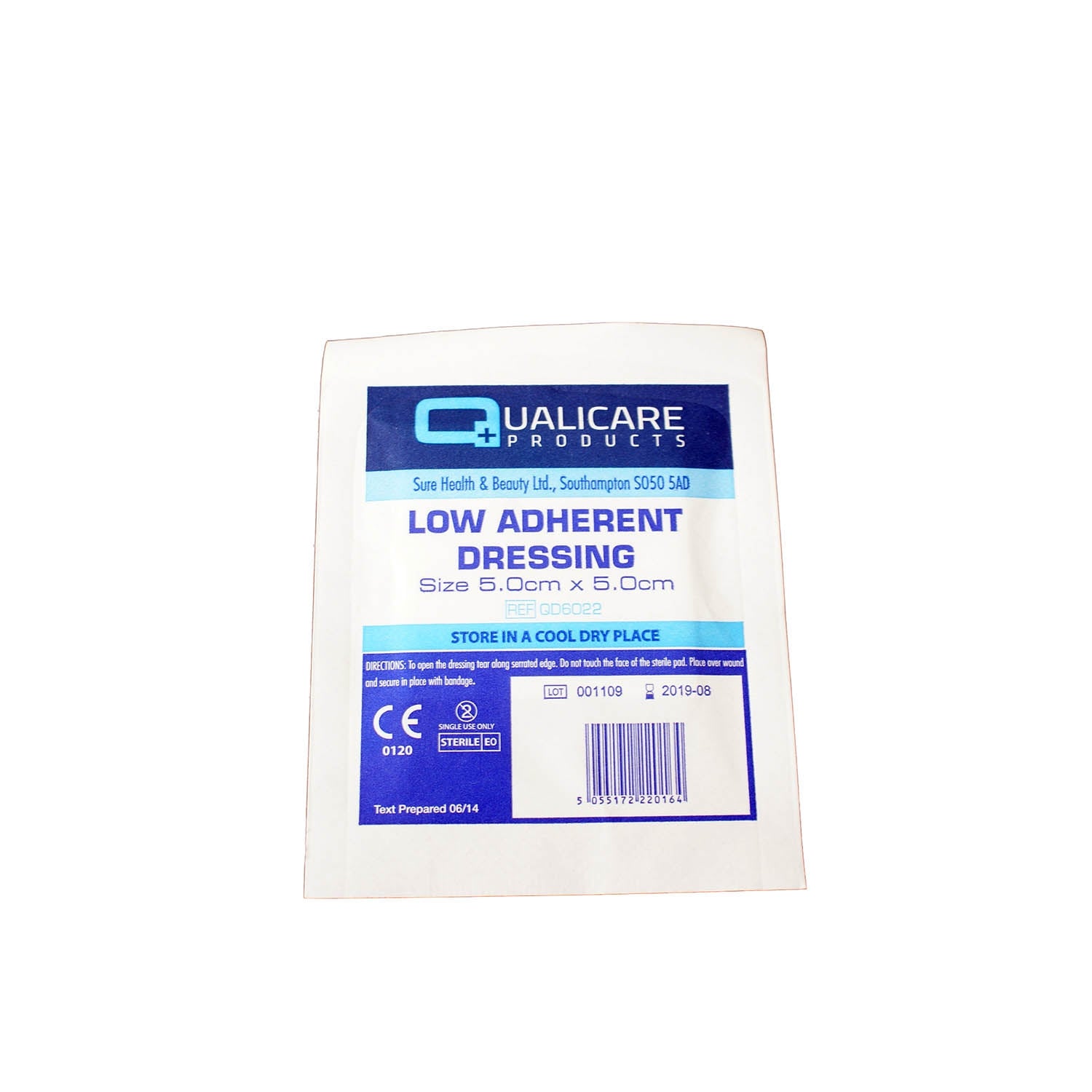 Low adherent dressing 5cm x 5cm (pk 100) - Medisave UK