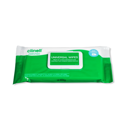 Clinell Antimicrobial Hand and Surface Wipes - Pack Of 100 Wipes - Clinell